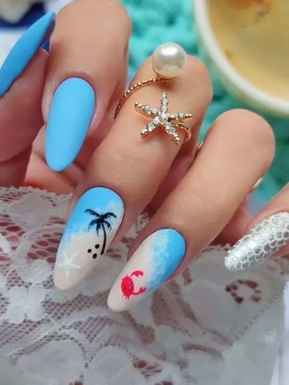 Ready for some Beach Acrylic Nails?