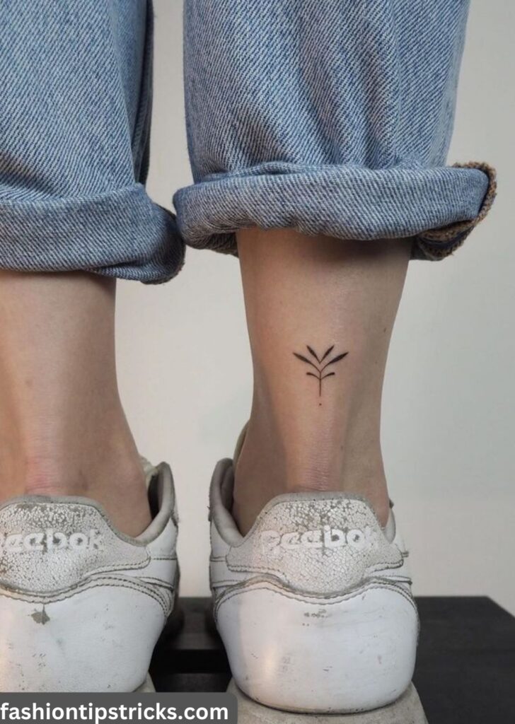 Ankle Back Tattoo: Subtle Statement