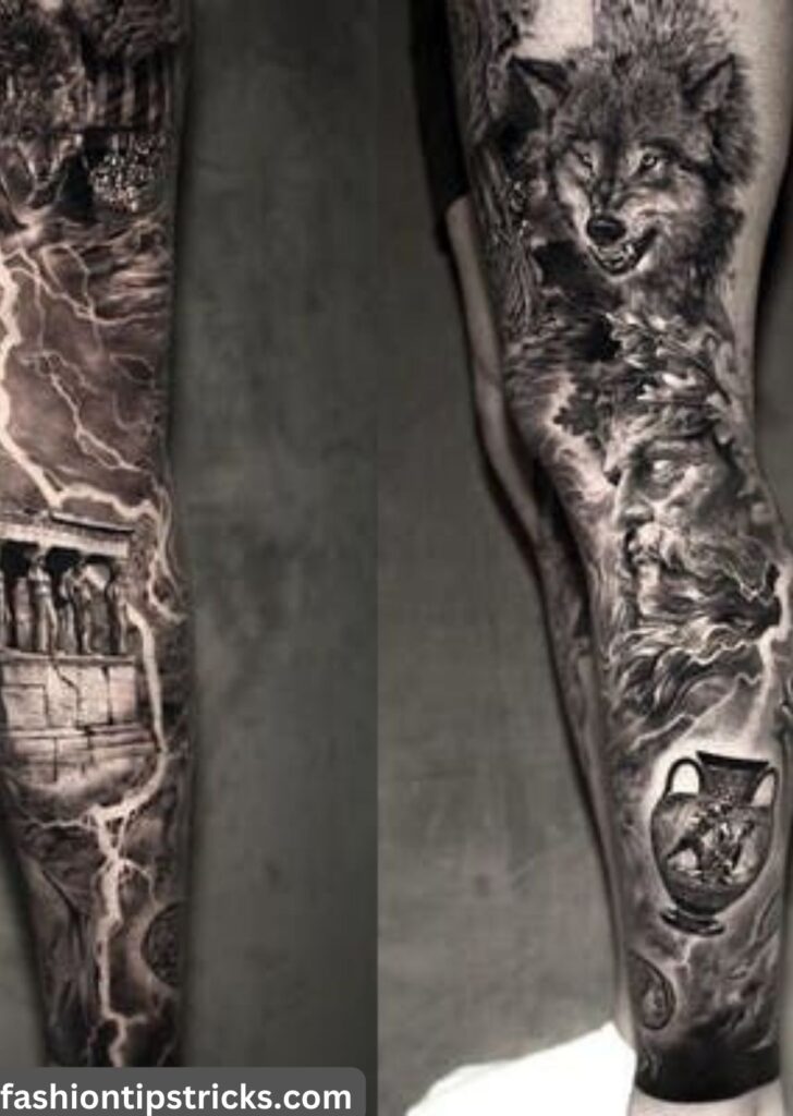 Intricately Detailed Leg Tattoos: Artistry on Your Skin