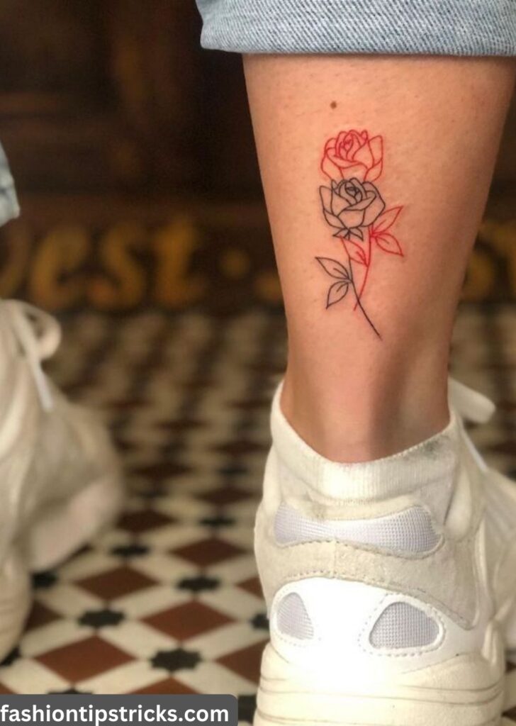 Above-the-Inner-Ankle Tattoo: Understated Sophistication