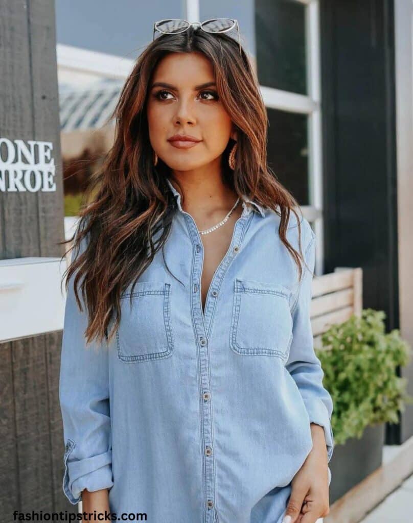 Chambray Button-Down Shirt