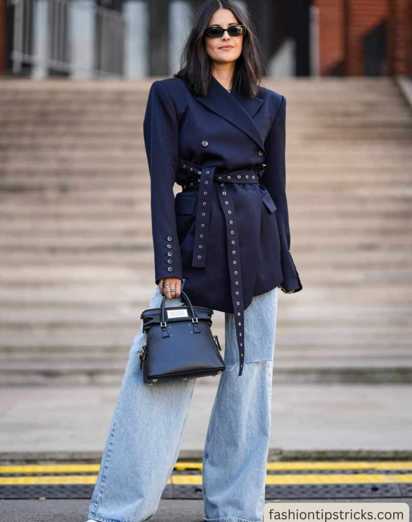 Cozy Blazer with Fun Flats