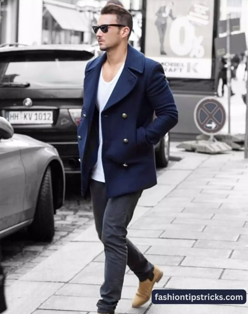 Pairing a Peacoat with Loafers