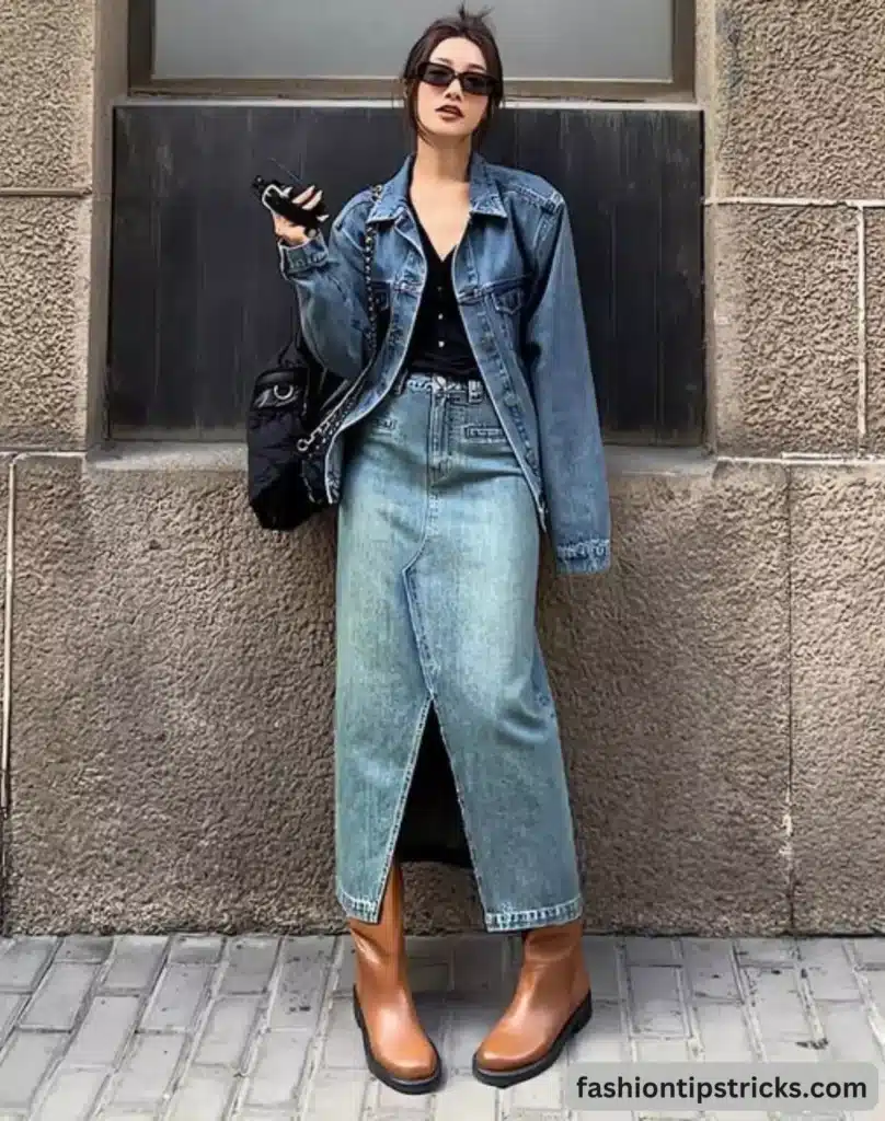 Weekend Style with a Denim Skirt