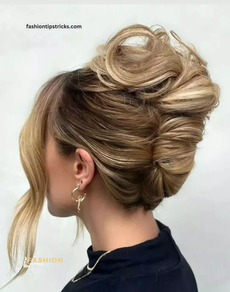 Chic Low Updo with Hair Pins!