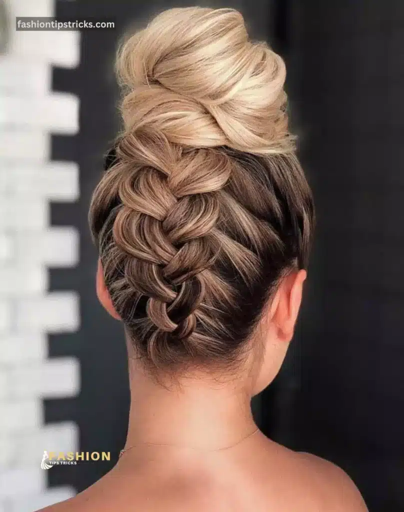 Braided Bun for Homecoming