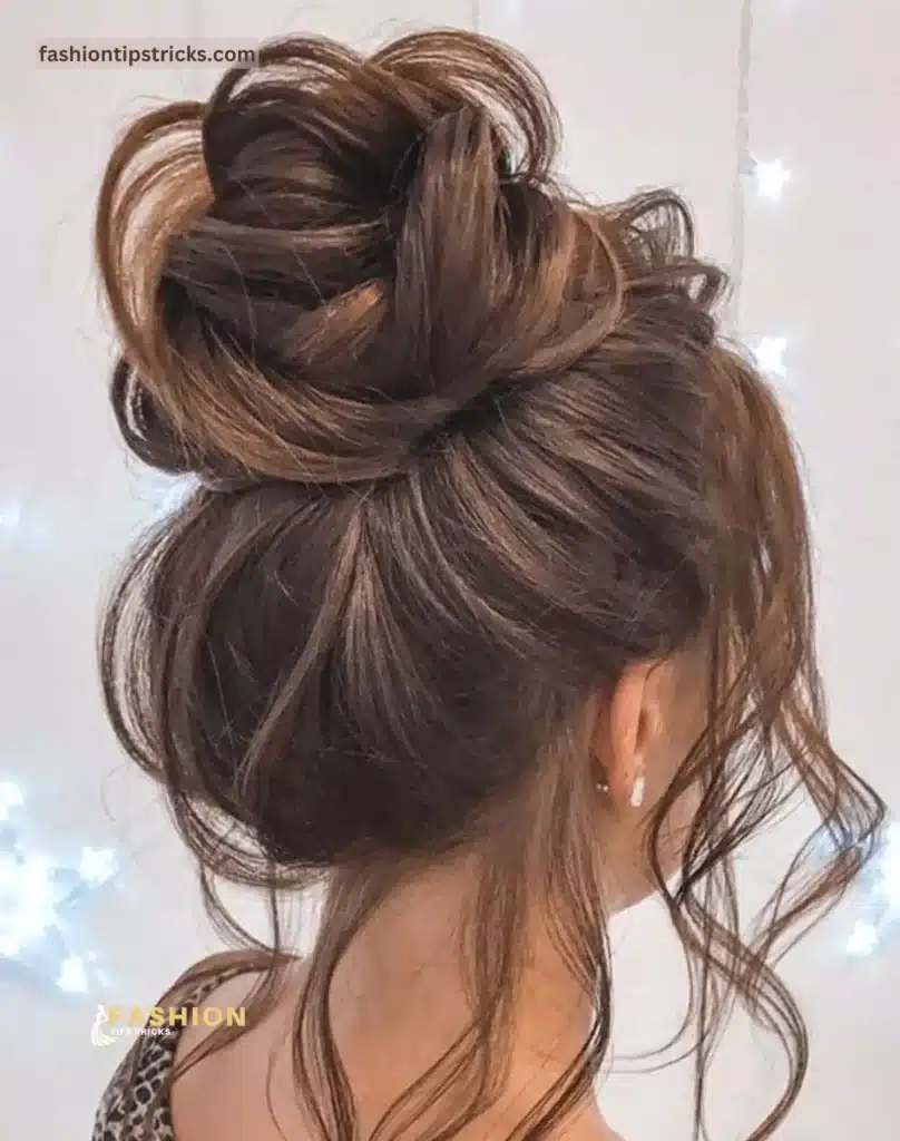 Messy Bun for Homecoming