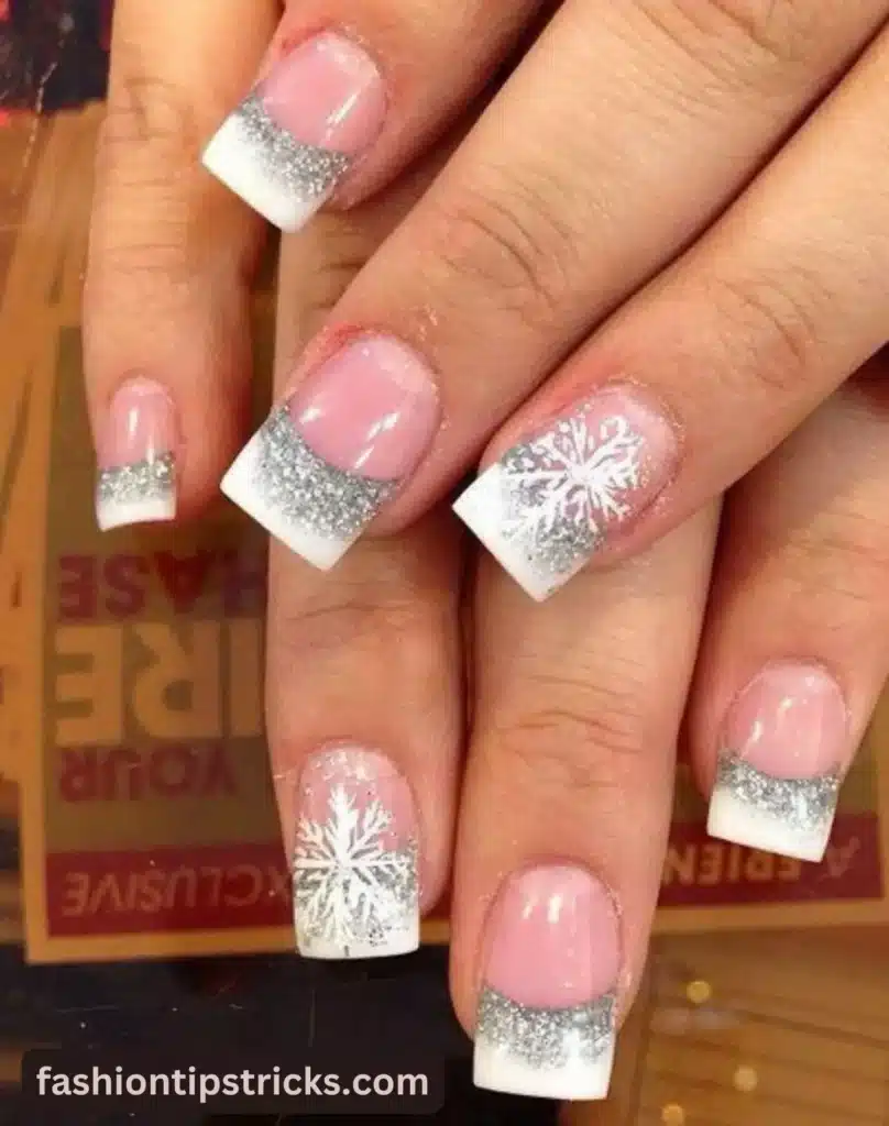 Fun Festive French Tips