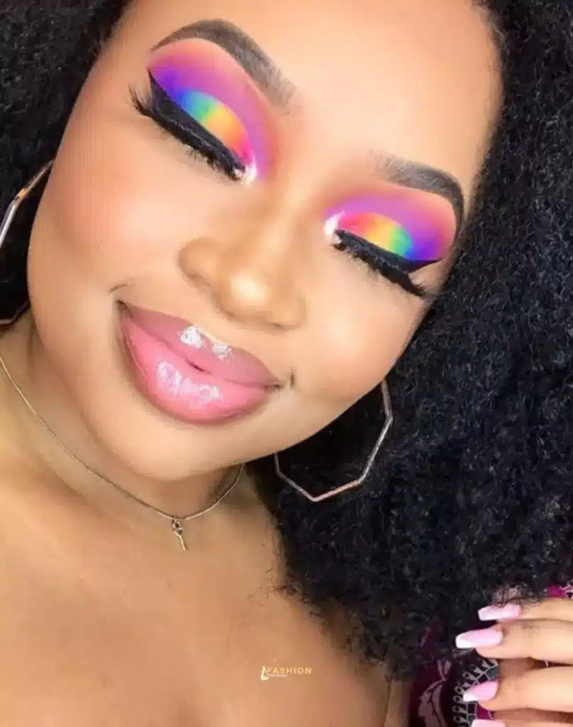 Rainbow Eye Makeup