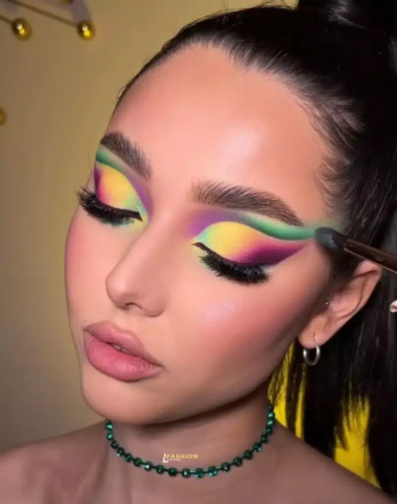 Rainbow Eye Makeup