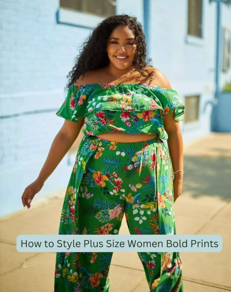 How to Style Plus Size Women Bold Prints