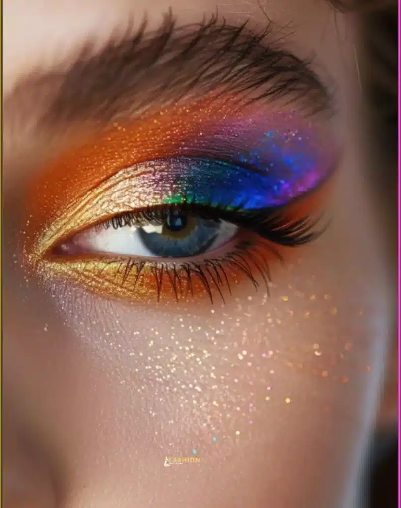 Rainbow Eye Makeup