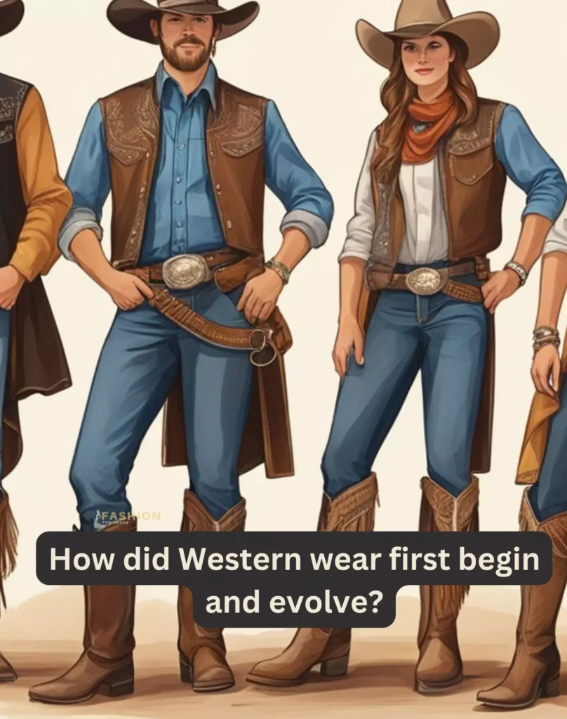 How did Western wear first begin and evolve?