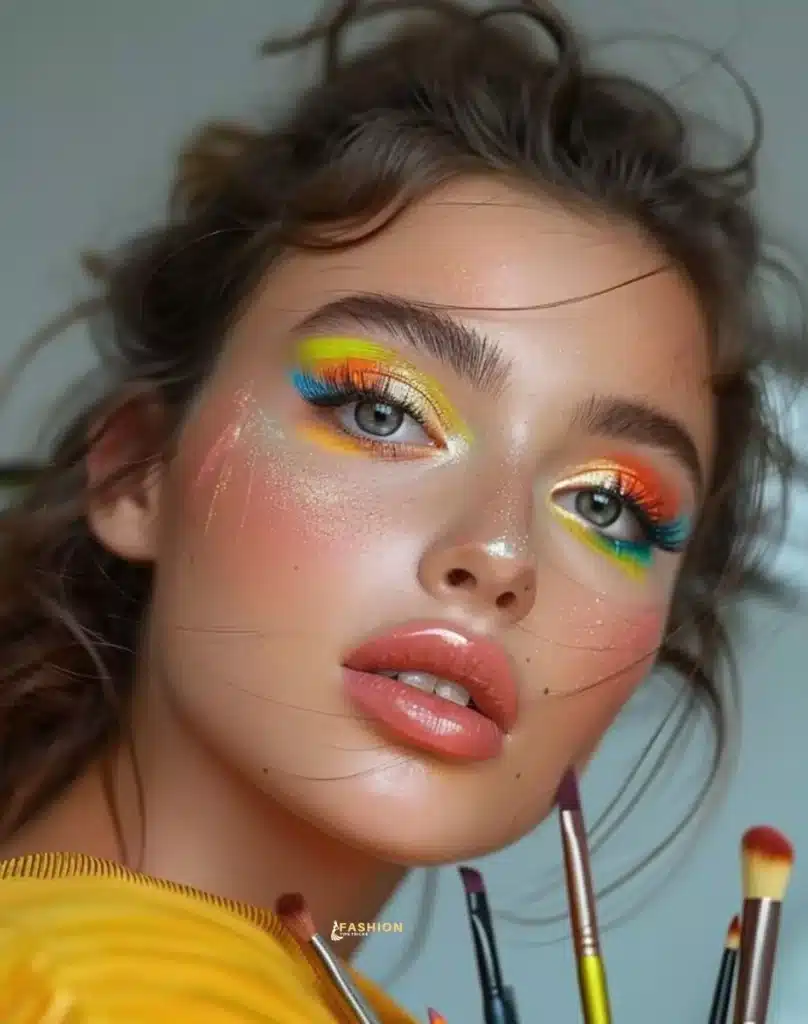 Rainbow Eye Makeup