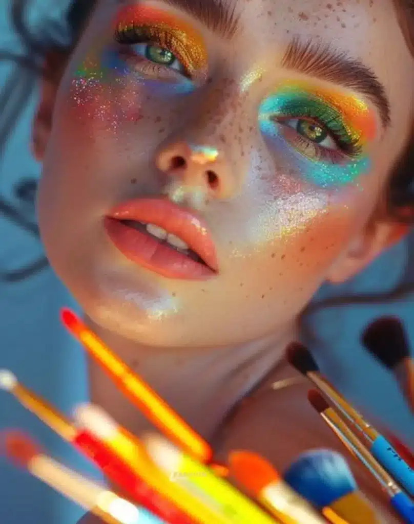 Rainbow Eye Makeup