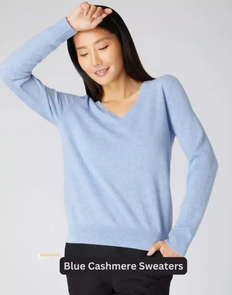 Blue Cashmere Sweaters