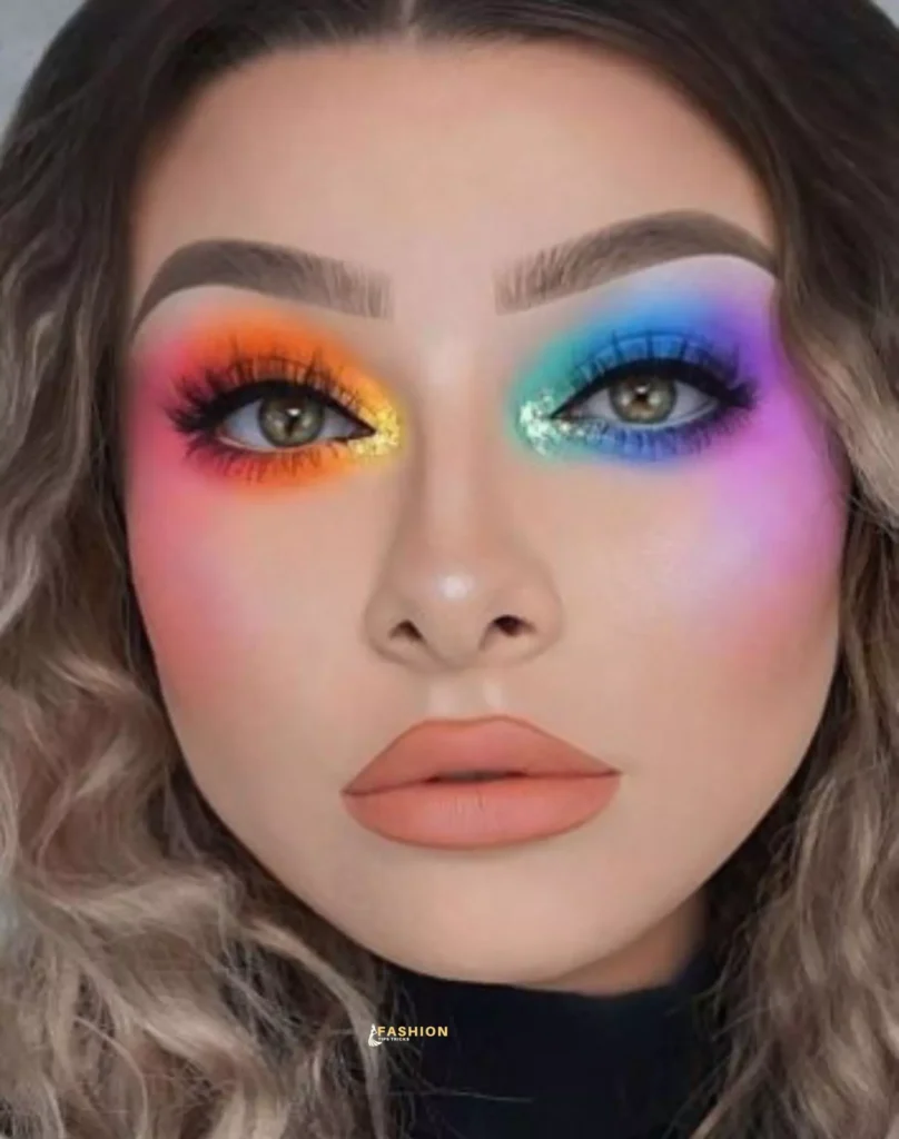 Rainbow Eye Makeup