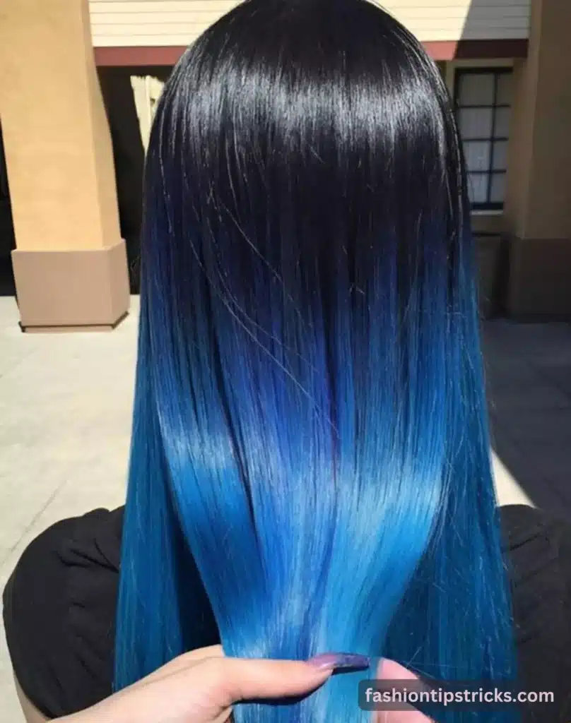 Perfect Blue Hair Tips